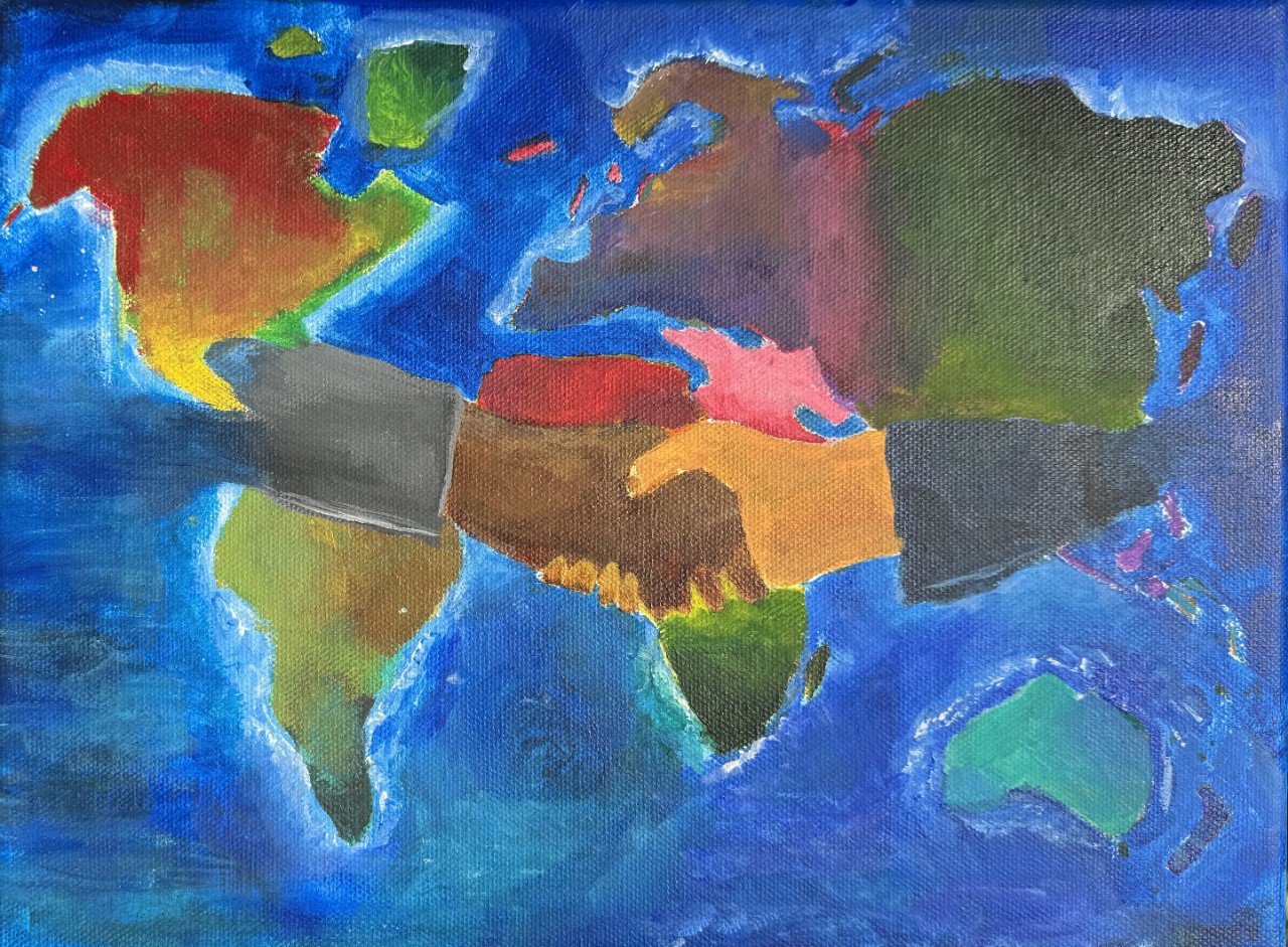 Artwork made by Vibha, age 13, winner for the 2025 APCD Kids' Calendar Contest 