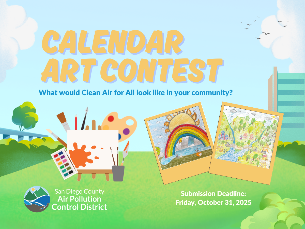 Calendar Art Contest invitation. What would Clean Air for All look like in your community?
