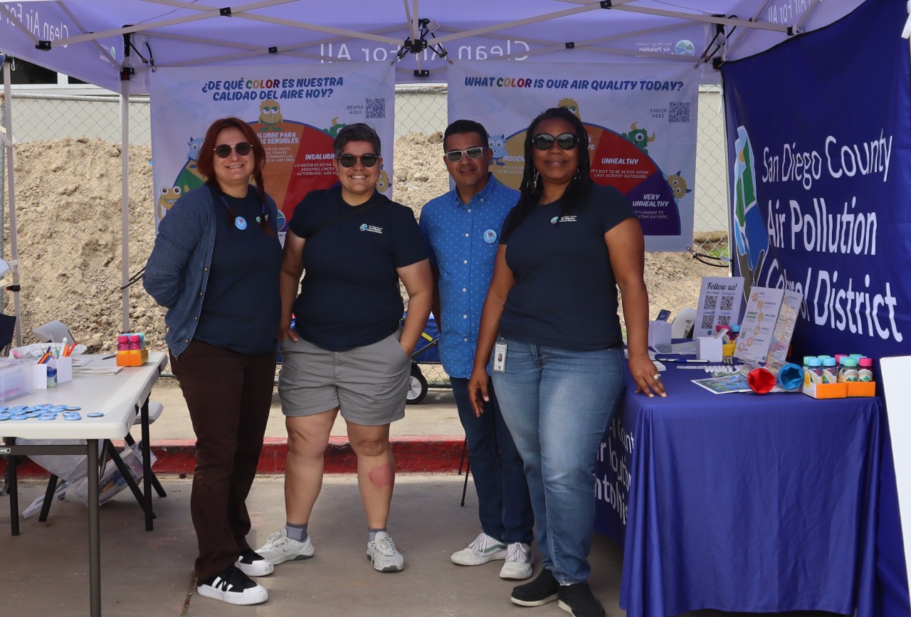 Members of the Office of Environmental Justice at a community event. 
