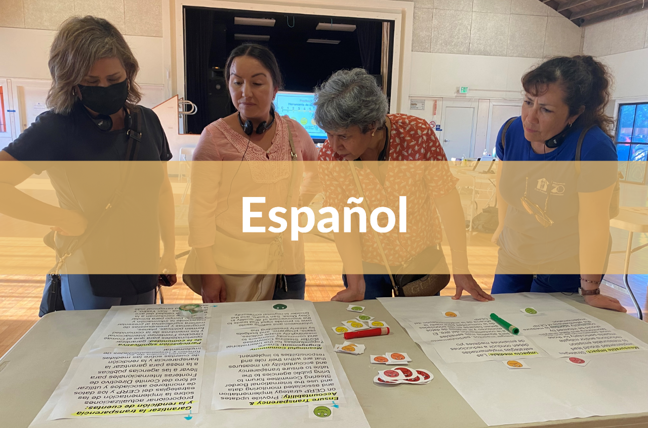 International Border Community Emissions Reduction Plan (CERP) in Spanish link button.