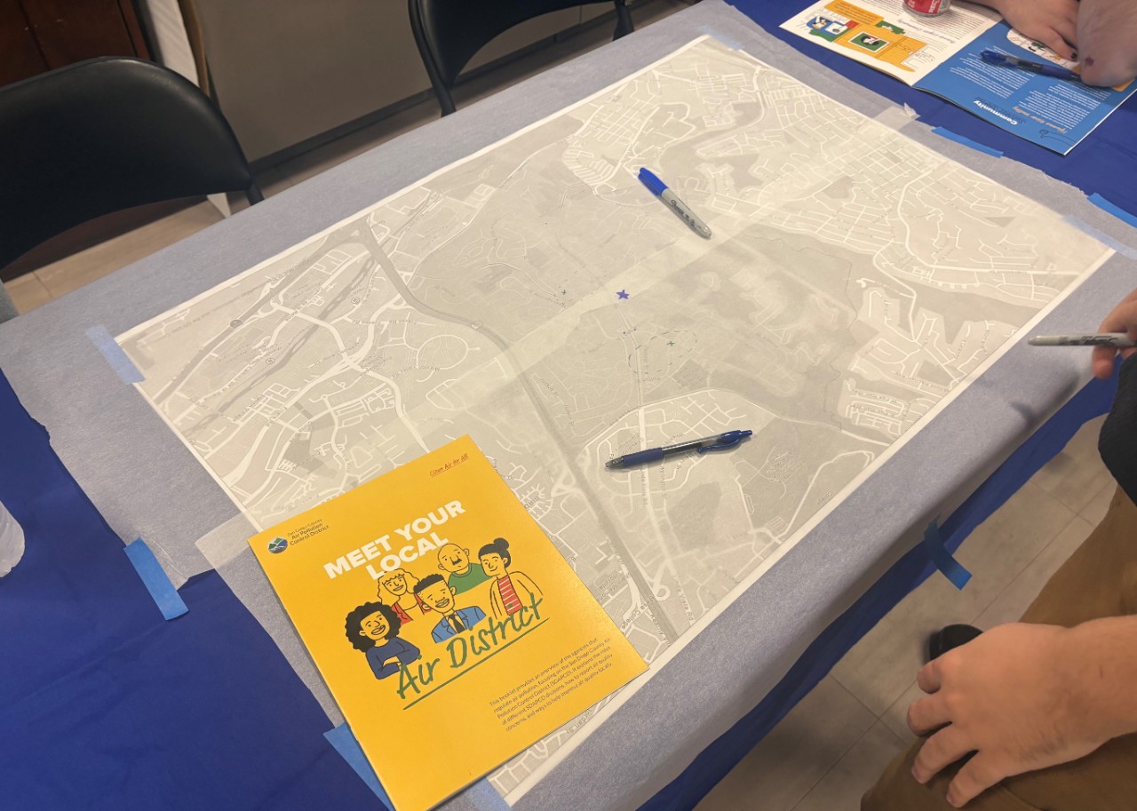 Example of a community map being used to gather feedback.