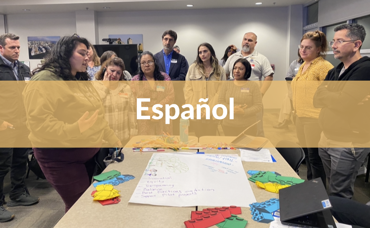 Link button to Portside Community Emissions Reduction Plan in Spanish.