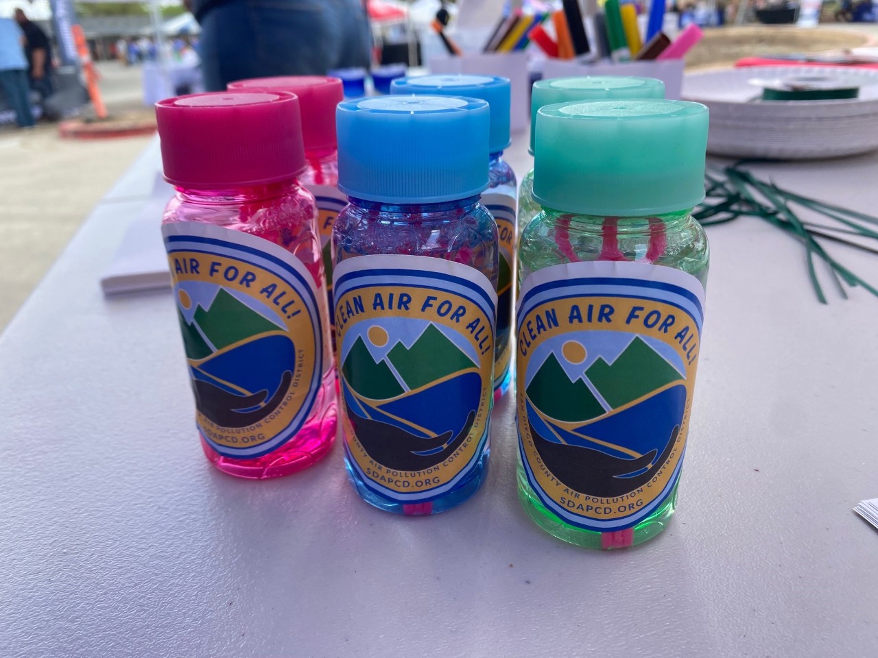 Members of the Office of Environmental Justice at a community event. 