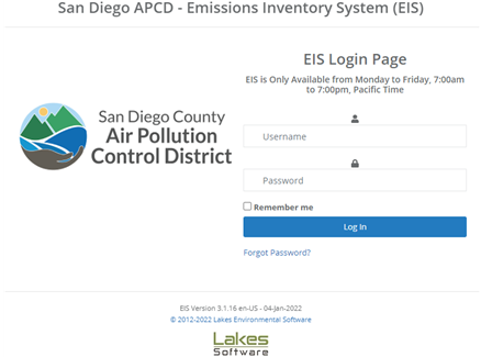 Emissions Inventory System